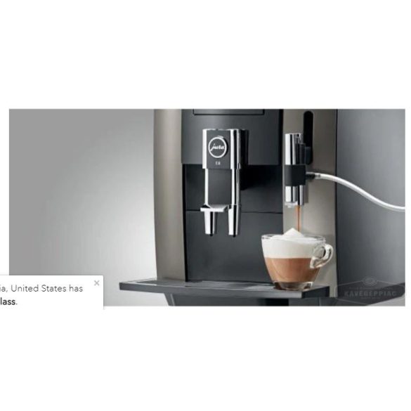 Jura Impressa E8 dark inox kávégép (felújított 12 hónap garancia)