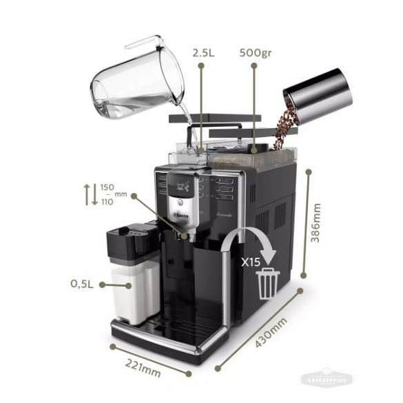 DK Saeco Incanto (felújított, garancia 6 hó)